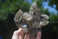 Natural Schorl Black Tourmaline & Smokey Quartz Specimens With Hyalite Opal x 2 From Erongo Mountains, Namibia - TopRock