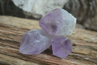 Polished Single Jacaranda Amethyst Crystals  x 12 From Zambia - Toprock Gemstones and Minerals 