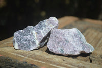 Natural Rough Purple Lepidolite Specimens  x 12 From Namibia - Toprock Gemstones and Minerals 