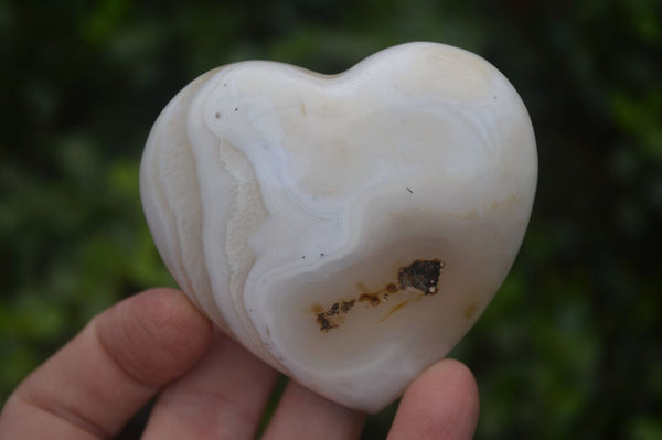 Polished Stunning Selection Of Agate Hearts x 6 From Madagascar