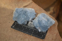 Natural Blue Celestite Crystal Specimens  x 6 From Sakoany, Madagascar