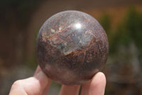 Polished Red Garnet Spheres  x 2 From Madagascar - TopRock