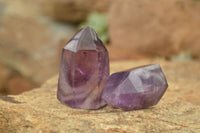 Polished Stunning Selection Of Window Amethyst Crystals  x 24 From Akansobe, Madagascar - TopRock