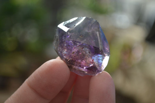 Natural Window Amethyst Crystals  x 12 From Chiredzi, Zimbabwe