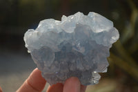 Natural Blue Celestite Crystal Specimens  x 6 From Sakoany, Madagascar