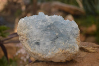 Natural Blue Celestite Crystal Specimens  x 2 From Sakoany, Madagascar