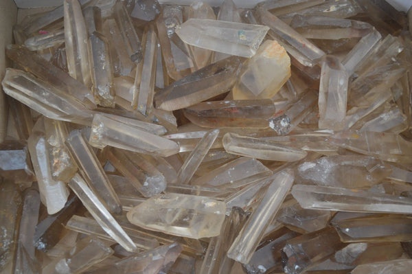Natural Single Clear Smokey Quartz Crystals  x 2 Kg Lot From Zimbabwe