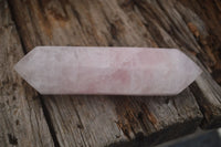 Polished Double Terminated Pink Rose Quartz Points  x 4 From Ambatondrazaka, Madagascar - TopRock