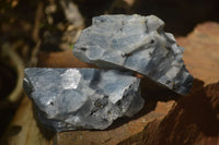 Natural Sky Blue Calcite Specimens With Hematite Spots  x 12 From Spitzkoppe, Namibia - Toprock Gemstones and Minerals 