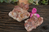 Natural Red Hematoid Quartz Specimens x 2 From Karoi, Zimbabwe - TopRock