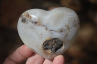 Polished Stunning Selection Of Agate Hearts x 6 From Madagascar