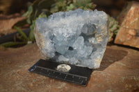 Natural Blue Celestite Crystal Specimens  x 2 From Sakoany, Madagascar