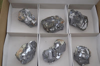 Natural Rare Silver Lead Galena Specimens  x 6 From Kaokoveld, Namibia - Toprock Gemstones and Minerals 