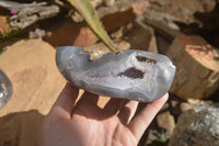 Polished Amethyst Agate Geodes x 2 From Madagascar