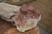 Natural Red Hematoid Quartz Specimens x 2 From Karoi, Zimbabwe - TopRock