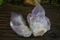 Natural Jacaranda Amethyst Clusters  x 2 From Zambia - Toprock Gemstones and Minerals 