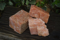 Natural New Sunset Orange Calcite Specimens  x 3 From Spitzkop, Namibia