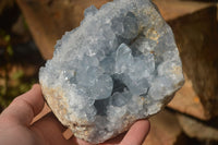 Natural Blue Celestite Crystal Specimens  x 2 From Sakoany, Madagascar