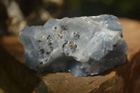 Natural Sky Blue Calcite Specimens With Hematite Spots  x 12 From Spitzkoppe, Namibia - Toprock Gemstones and Minerals 