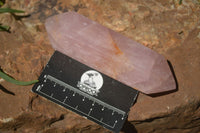 Polished Double Terminated Pink Rose Quartz Points  x 4 From Ambatondrazaka, Madagascar - TopRock