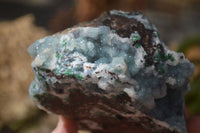 Natural Drusy Coated Ball Malachite On Dolomite Specimens  x 2 From Likasi, Congo