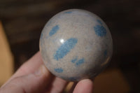 Polished Blue Spotted Spinel Quartz Spheres x 5 From Madagascar