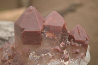 Natural Red Hematoid Quartz Specimens x 2 From Karoi, Zimbabwe - TopRock