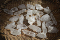 Natural Single Etched Clear Quartz Crystals x 70 From Mpika, Zambia