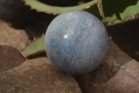 Polished Blue Spotted Spinel Quartz Spheres x 5 From Madagascar