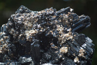 Natural Schorl Black Tourmaline & Smokey Quartz Specimens With Hyalite Opal x 2 From Erongo Mountains, Namibia - TopRock