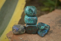 Polished  Small Shattuckite Hand Made Free Forms  - Sold per 350 g - From Congo - TopRock