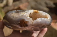 Polished Amethyst Agate Geodes x 2 From Madagascar