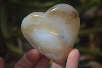 Polished Stunning Selection Of Agate Hearts x 6 From Madagascar