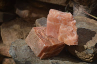 Natural New Sunset Orange Calcite Specimens  x 3 From Spitzkop, Namibia