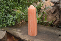 Polished Extra Large Orange Twist Calcite Tower x 1 From Maevantanana, Madagascar