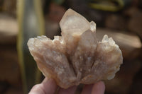 Natural Cascading Smokey Quartz Clusters x 3 From Luena, Congo