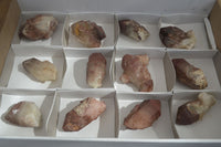 Natural Red Hematoid Quartz Specimens x 12 From Karoi, Zimbabwe