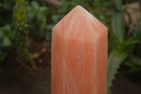 Polished Extra Large Orange Twist Calcite Tower x 1 From Maevantanana, Madagascar