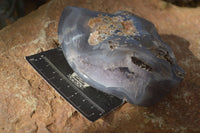 Polished Amethyst Agate Geodes x 2 From Madagascar