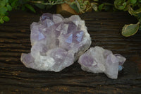 Natural Jacaranda Amethyst Clusters  x 2 From Zambia - Toprock Gemstones and Minerals 