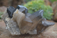 Natural Schorl Black Tourmaline & Smokey Quartz Specimens With Hyalite Opal x 2 From Erongo Mountains, Namibia - TopRock