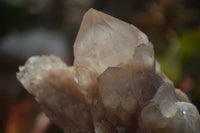 Natural Cascading Smokey Quartz Clusters x 3 From Luena, Congo