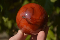 Polished  Carnelian Agate Spheres  x 3 From Madagascar