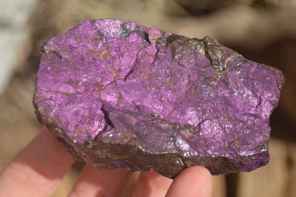 Natural Metallic Purpurite Cobbed Specimens  x 6 From Erongo, Namibia - Toprock Gemstones and Minerals 