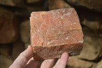 Natural New Sunset Orange Calcite Specimens  x 3 From Spitzkop, Namibia