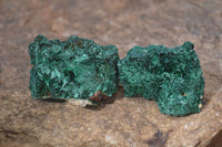 Natural Chatoyant Silky Malachite Specimens  x 12 From Kasompe, Congo