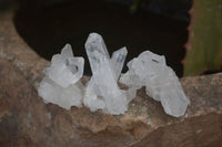 Natural Single Etched Clear Quartz Crystals x 70 From Mpika, Zambia