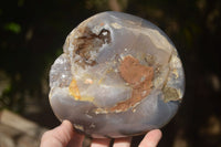 Polished Amethyst Agate Geodes x 2 From Madagascar