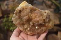 Natural Limonite Quartz Clusters x 3 From Solwezi, Zambia