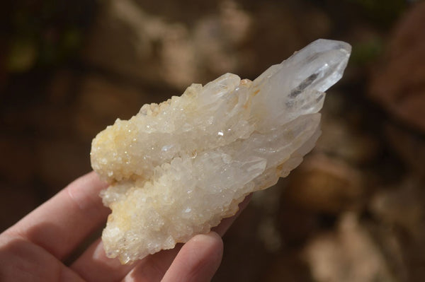 Natural Clear Quartz Clusters & Crystals  x 12 From Madagascar